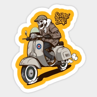 scooter boy urban Sticker